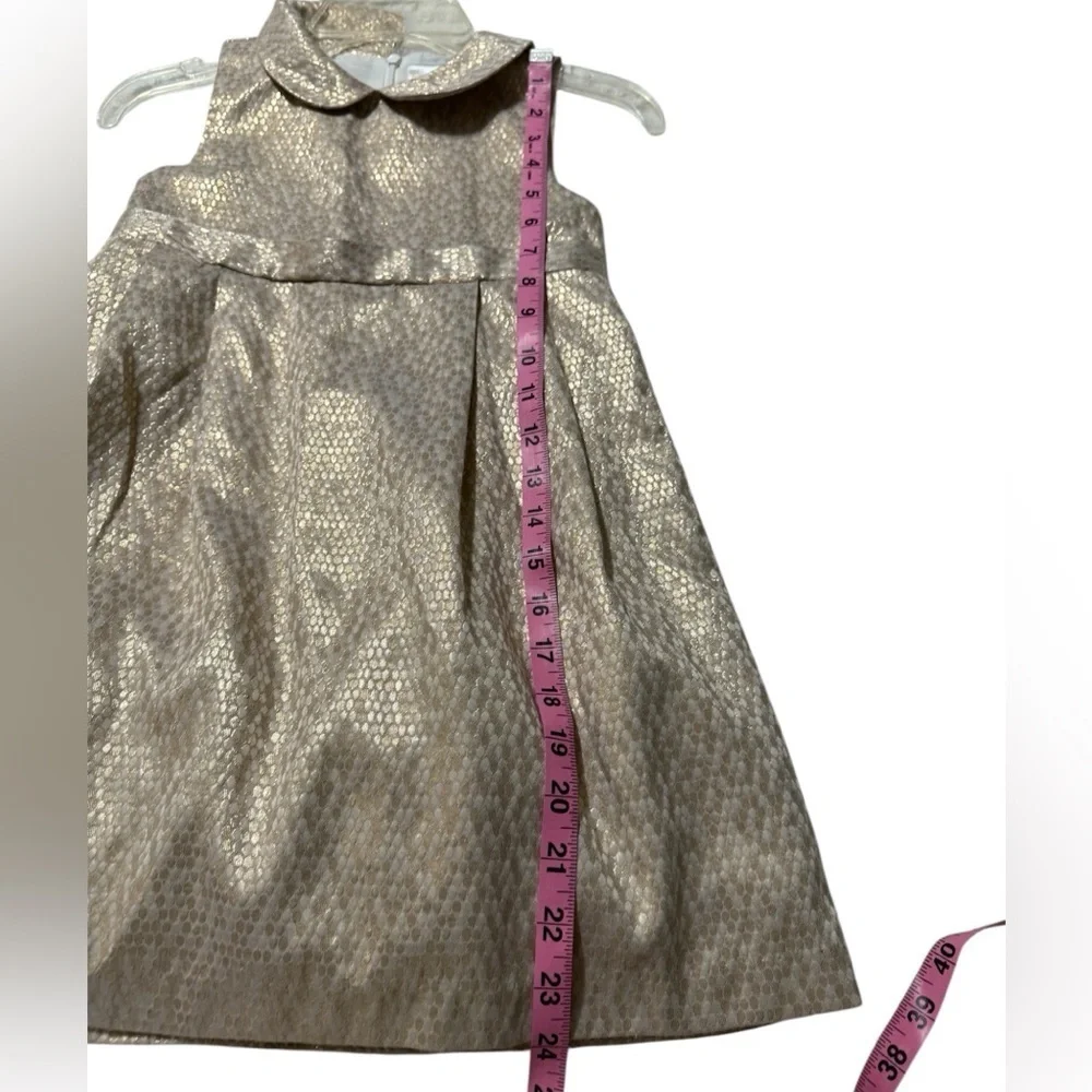 Gymboree Shimmering Metallic Gold Formal Party Dress-Size 5T